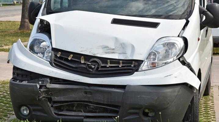 Record-Setting Rower Killed in Team Van Crash - Wrecked white Van