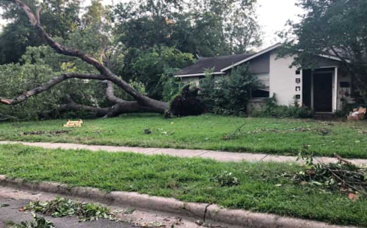Tornado Damage Insurance Claim Lawyers - tornado damage on lawn