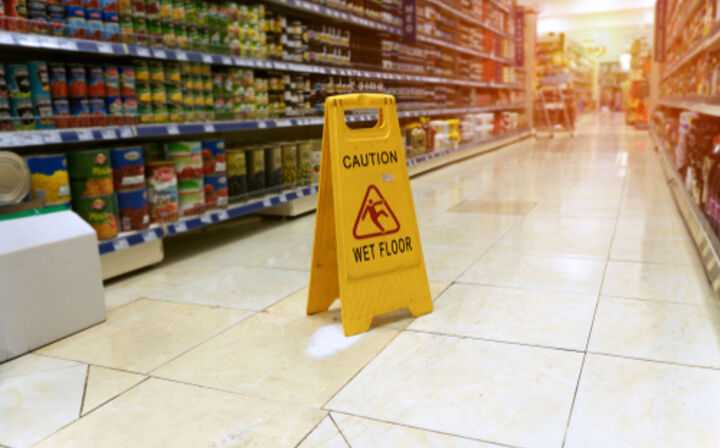 Publix Slip and Fall Lawyer - slip and fall sign