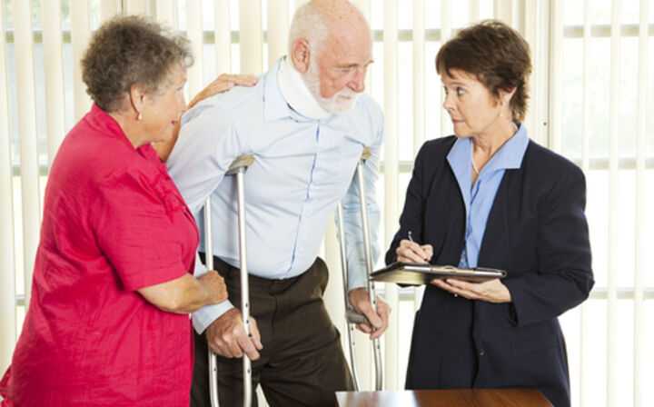 What Do Disability Claim Attorneys Do - elder man with nurse