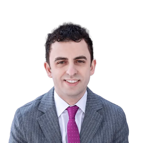Headshot of Ertis Tereziu, a MI-based personal injury lawyer at Morgan & Morgan