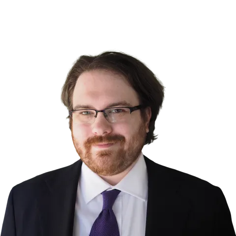 Headshot of Connor Crum, a GA-based personal injury lawyer at Morgan & Morgan