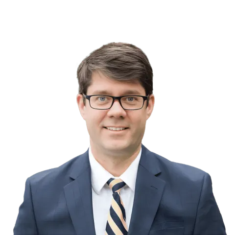 Headshot of Adam Bergeron, a VT-based personal injury lawyer at Morgan & Morgan