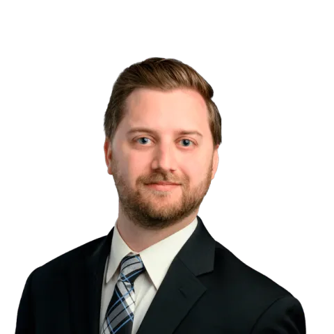 Headshot of Austin Robert, a TN-based personal injury lawyer at Morgan & Morgan