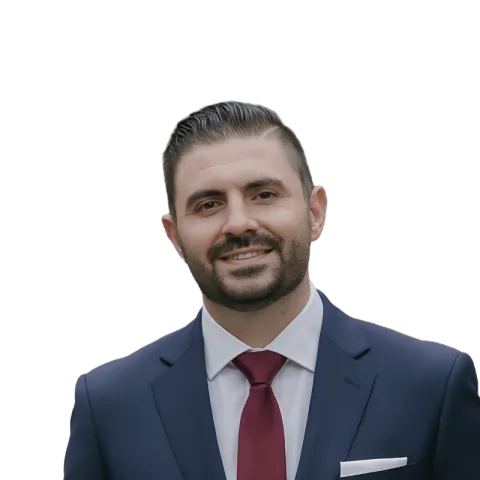Headshot of Travis Daniels, a CA-based personal injury lawyer at Morgan & Morgan