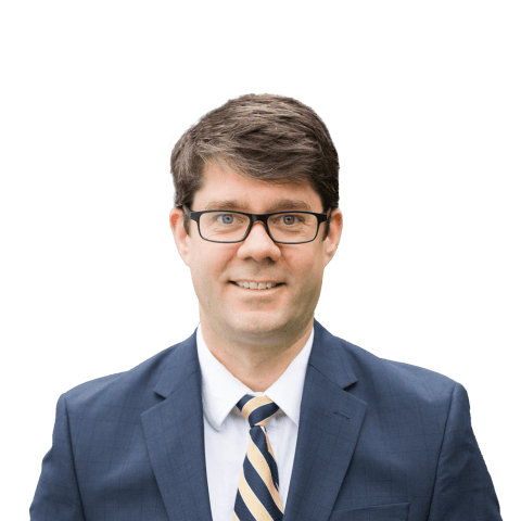 Headshot of Adam Bergeron, a Burlington-based mass tort litigation lawyer at Morgan & Morgan