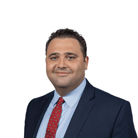 Headshot of Christopher Havatian, a Jersey City-based commercial semi truck accident lawyer at Morgan & Morgan