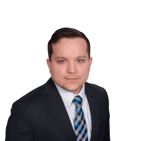 Headshot of Dustin Gomez, a IA-based personal injury lawyer at Morgan & Morgan