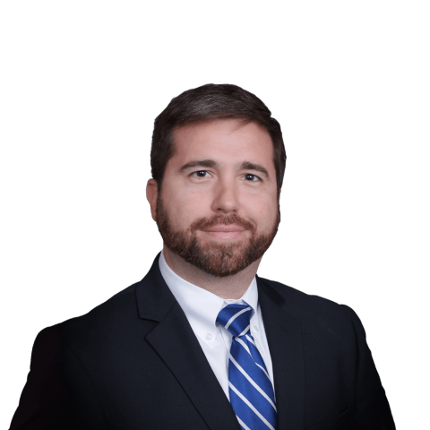 Headshot of Gregory D. Vescovo Jr, a St. Louis-based personal injury lawyer at Morgan & Morgan