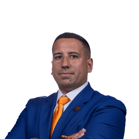 Headshot of Johan A. Obregon, a Jersey City-based personal injury lawyer at Morgan & Morgan