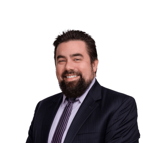 Headshot of Jordan T. Bush, a Pittsburgh-based personal injury lawyer at Morgan & Morgan