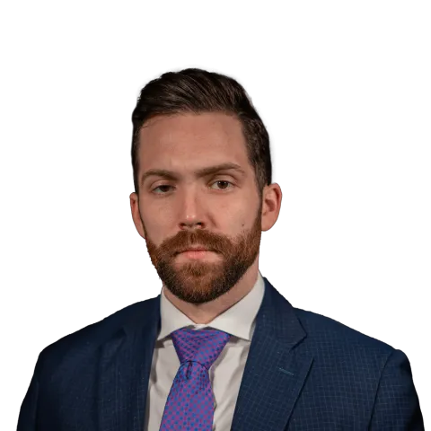 Headshot of Nick Borrego, a FL-based personal injury lawyer at Morgan & Morgan
