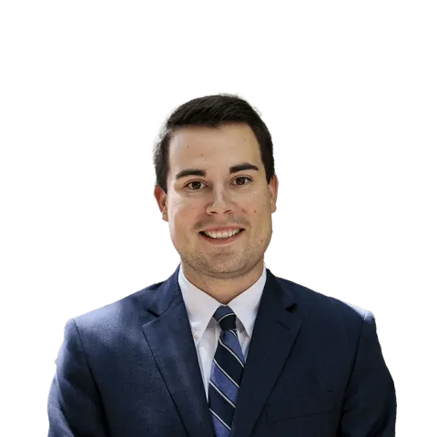 Headshot of Preston Blake Spradley, a SC-based personal injury lawyer at Morgan & Morgan