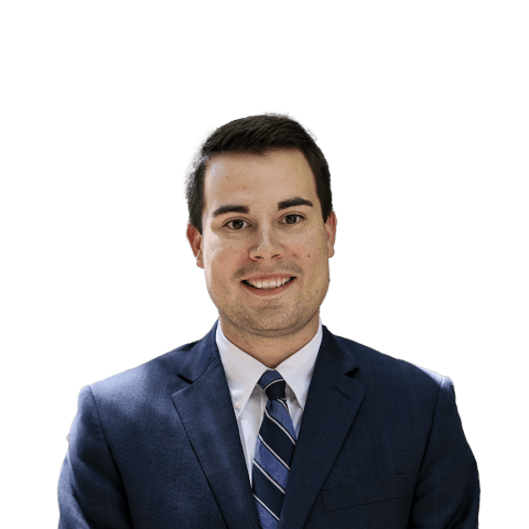 Headshot of Preston Blake Spradley, an Charleston-based personal injury lawyer from Morgan & Morgan