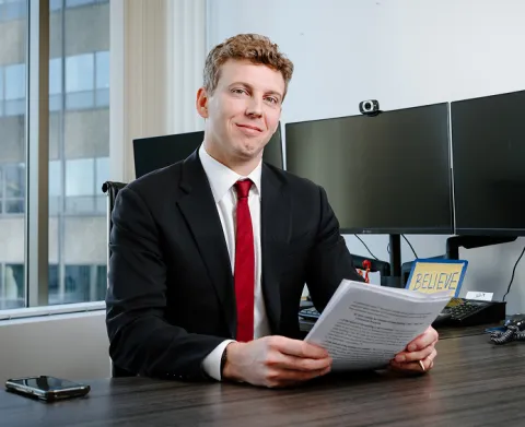 Headshot of Dillon Brozyna, a -based personal injury lawyer at Morgan & Morgan