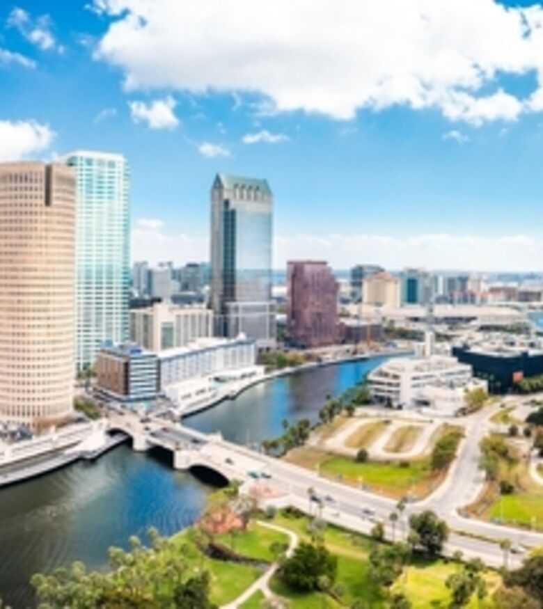Panoramic view of Tampa’s waterfront and cityscape, a hub for personal injury lawyers ready to assist.