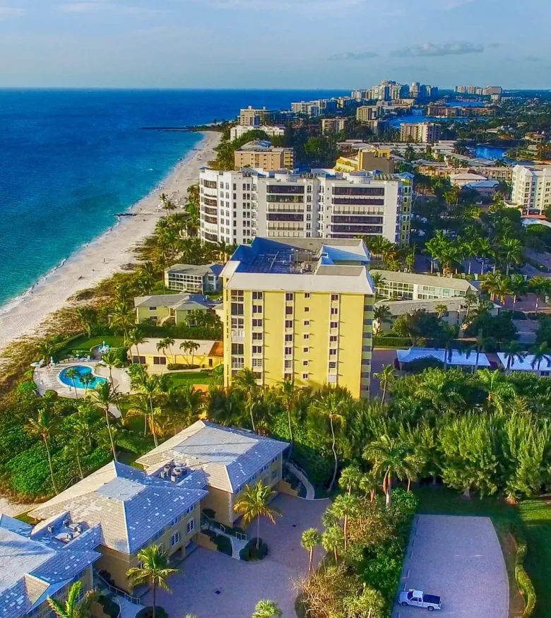 Naples beach view