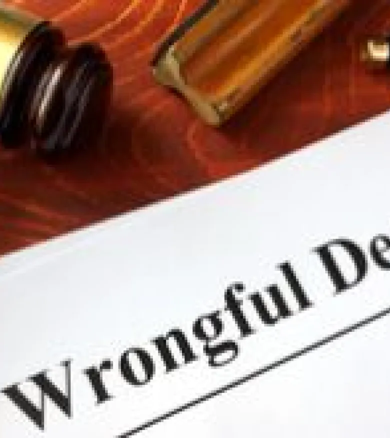 Wrongful Death Attorneys in Atlanta, GA - Wrongful death form and a gavel