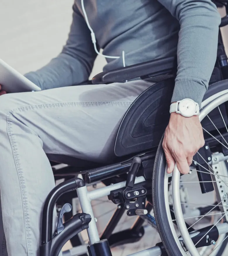 Atlanta Social Security Disability - man in wheelchair filing for disability
