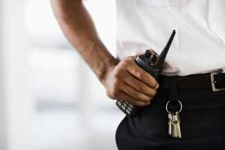 Negligent Security Lawyers in Pittsburgh, PA - security guard with a radio