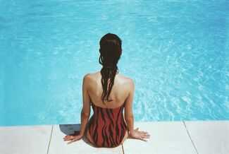 Swimming Pool Accidents in Alpharetta - lady sitting at the swimming pool