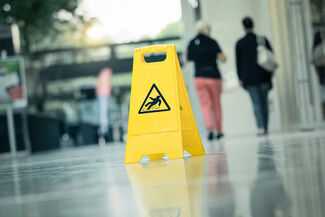 Orlando Slip and Fall Lawyers - Wet floor sign