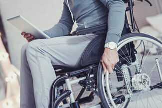 Atlanta Social Security Disability - man in wheelchair filing for disability