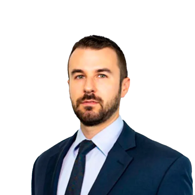 Headshot of ATTORNEY Trevor Thomson, an Plantation-based personal injury lawyer from Morgan & Morgan