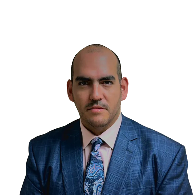 Headshot of ATTORNEY Alex Iglesias, a Tampa-based personal injury lawyer from Morgan & Morgan