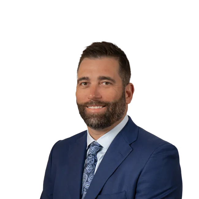 Headshot of ATTORNEY Brent Bigger, a Tampa-based personal injury lawyer from Morgan & Morgan