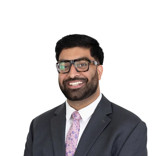 Headshot of ATTORNEY Nihir Nanavaty, a Washington DC-based personal injury lawyer from Morgan & Morgan