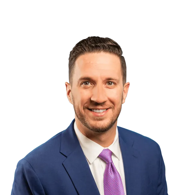 Headshot of J. Matthew French, a St. Louis-based traumatic brain and head injury lawyer at Morgan & Morgan