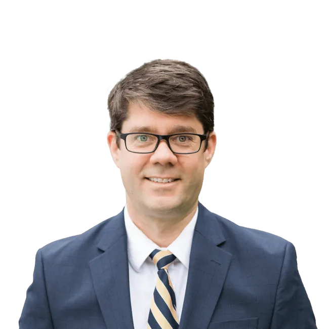Headshot of Adam Bergeron, a Burlington-based mass tort litigation lawyer at Morgan & Morgan