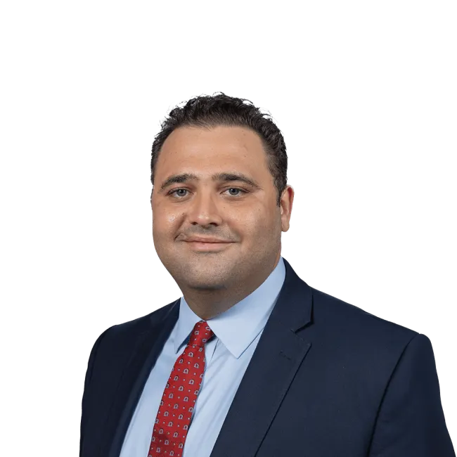 Headshot of Christopher Havatian, a Jersey City-based commercial semi truck accident lawyer at Morgan & Morgan