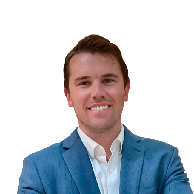 Headshot of Hutch Pinder, a St. Petersburg-based traumatic brain and head injury lawyer at Morgan & Morgan