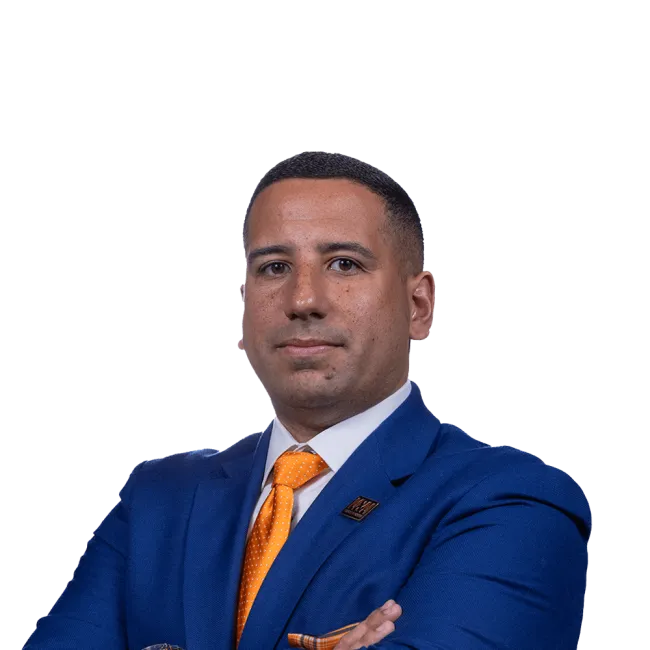 Headshot of Johan A. Obregon, a Jersey City-based personal injury lawyer at Morgan & Morgan