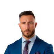 Headshot of Ashby Davis, a Tampa-based car accident and auto injury lawyer at Morgan & Morgan