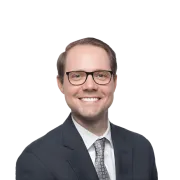 Headshot of ATTORNEY Blake Fluevog, an Alpharetta-based personal injury lawyer from Morgan & Morgan