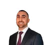 Headshot of Evan Ghaffari, a Los Angeles-based personal injury lawyer at Morgan & Morgan