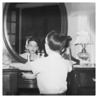 John, looking in the mirror