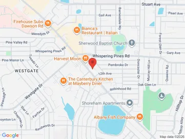 Map showing the office location