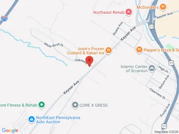 Map showing the office location