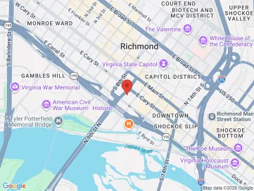 Map showing the office location