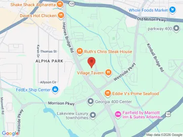 Map showing the office location