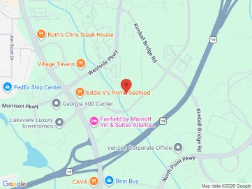 Map showing the office location