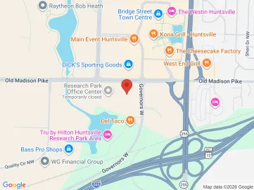 Map showing the office location