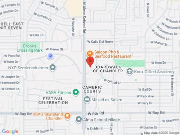 Map showing the office location