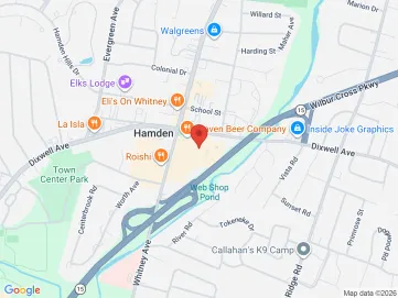 Map showing the office location