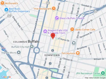 Map showing the office location