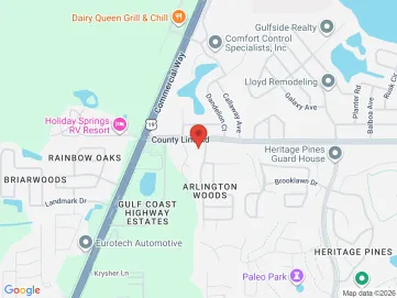Map showing the office location